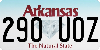 AR license plate 290UOZ