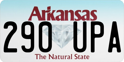 AR license plate 290UPA