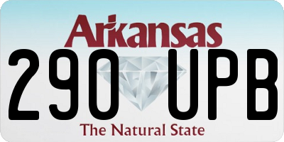 AR license plate 290UPB