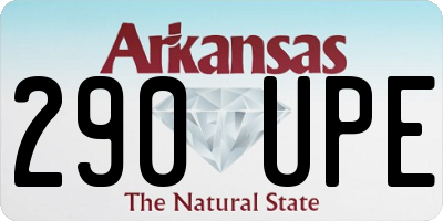 AR license plate 290UPE