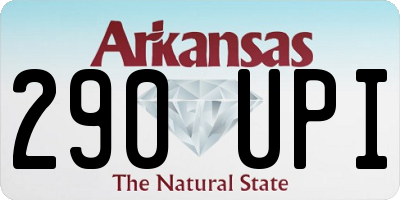 AR license plate 290UPI
