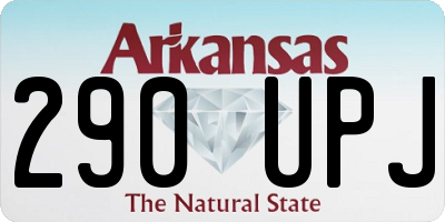 AR license plate 290UPJ
