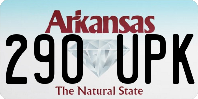 AR license plate 290UPK