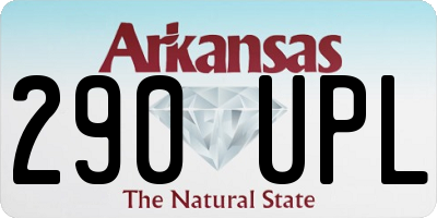 AR license plate 290UPL