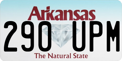 AR license plate 290UPM