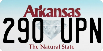 AR license plate 290UPN