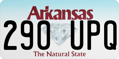 AR license plate 290UPQ