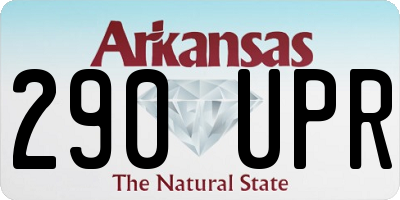 AR license plate 290UPR