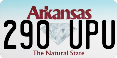 AR license plate 290UPU