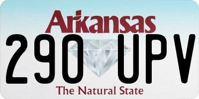 AR license plate 290UPV