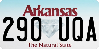 AR license plate 290UQA