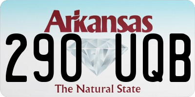 AR license plate 290UQB