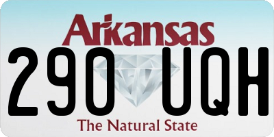 AR license plate 290UQH