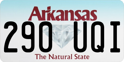AR license plate 290UQI