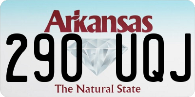AR license plate 290UQJ
