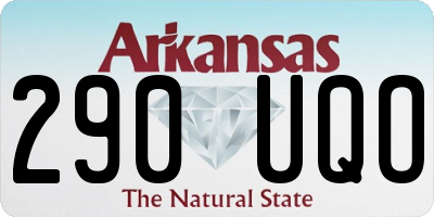 AR license plate 290UQO