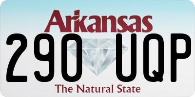 AR license plate 290UQP