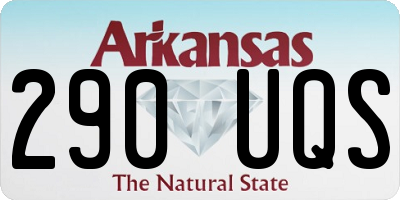 AR license plate 290UQS