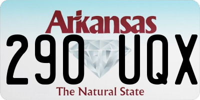 AR license plate 290UQX