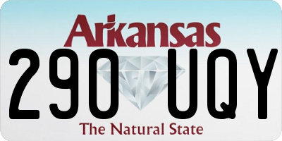 AR license plate 290UQY