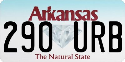 AR license plate 290URB