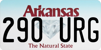 AR license plate 290URG