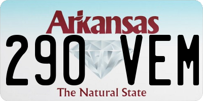 AR license plate 290VEM