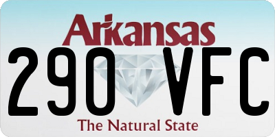AR license plate 290VFC