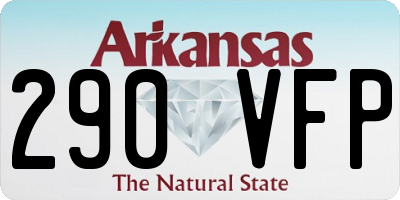 AR license plate 290VFP