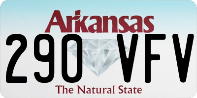 AR license plate 290VFV