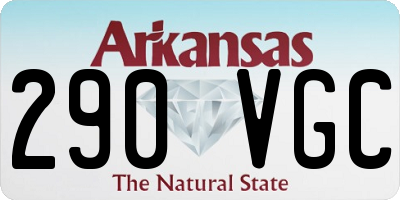 AR license plate 290VGC