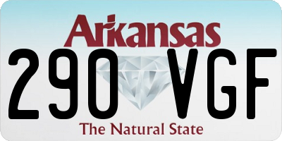 AR license plate 290VGF