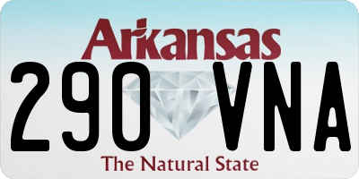 AR license plate 290VNA