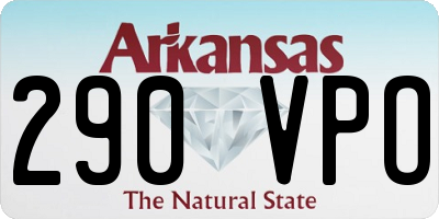AR license plate 290VPO