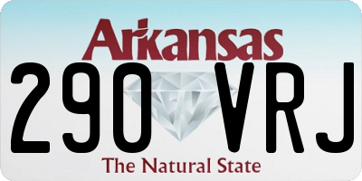 AR license plate 290VRJ