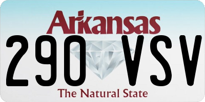 AR license plate 290VSV