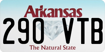 AR license plate 290VTB