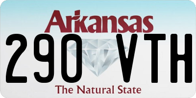AR license plate 290VTH