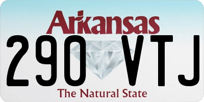 AR license plate 290VTJ