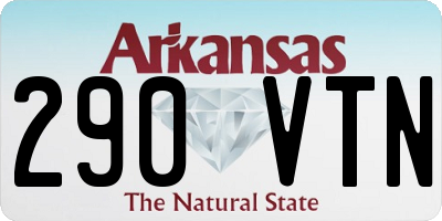 AR license plate 290VTN