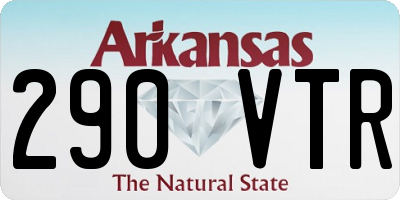 AR license plate 290VTR