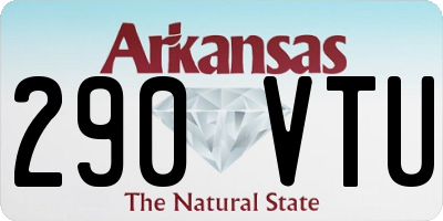 AR license plate 290VTU