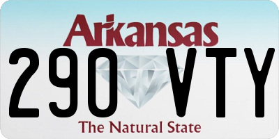 AR license plate 290VTY