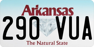 AR license plate 290VUA