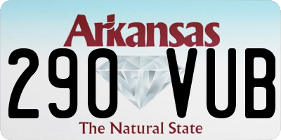 AR license plate 290VUB