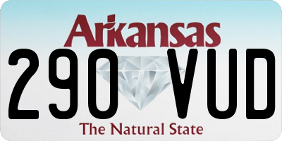 AR license plate 290VUD