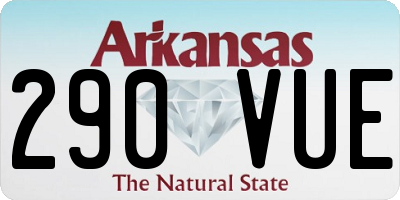 AR license plate 290VUE