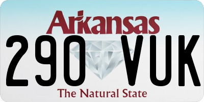 AR license plate 290VUK