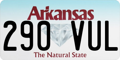 AR license plate 290VUL