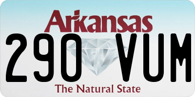 AR license plate 290VUM